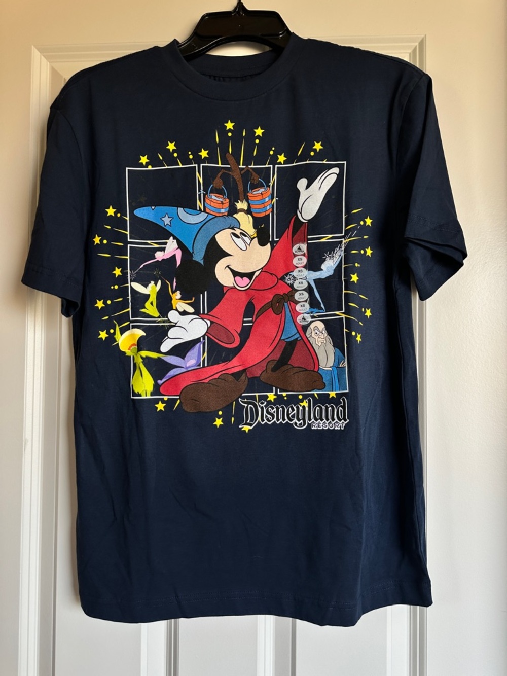 NWT Disney Parks Disneyland Mickey Sorcerer Tshirt Unisex Size XS fits Kids XL